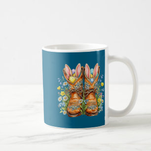 Westliche Oster-Cowboystiefel-Hasenohren Howdy Kaffeetasse