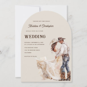 Westliche Ranch-Hochzeitseinladung Einladung