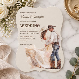 Westliche Ranch-Hochzeitseinladung Einladung