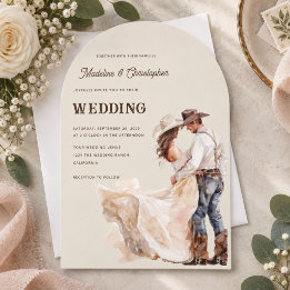 Westliche Ranch-Hochzeitseinladung Einladung
