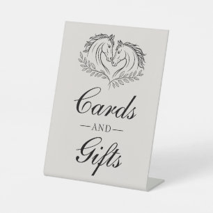 Westliche rustikale elegante Hochzeitskarten und G Sockelschild
