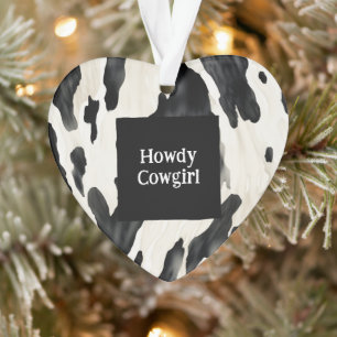 Westlicher Bauernhof Tier Kuh Land Weihnachten Ornament