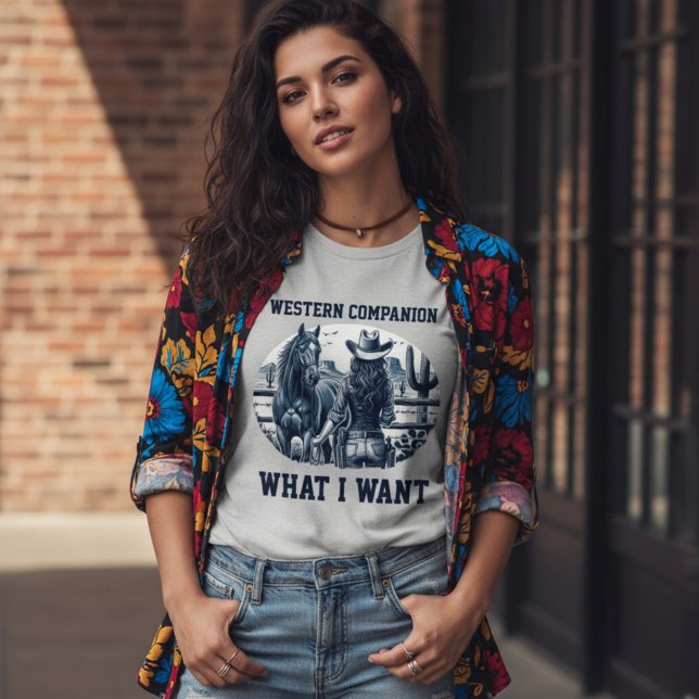 Westlicher Begleiter Tri-Blend Shirt (Von Creator hochgeladen)