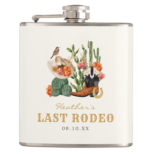 Westlicher Boho-Stil Flachmann (Western Theme Boho Flask by Painted Paperie
)