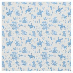 Westlicher Cowboy-Pferd-Toile-Kaktus-Wüste Stoff