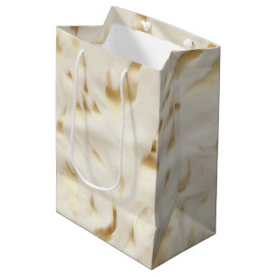 Westlicher Creme Weißer Goldkühe Mittlere Geschenktüte