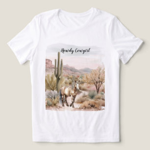 Westlicher Kaktuspferd Tri-Blend Shirt