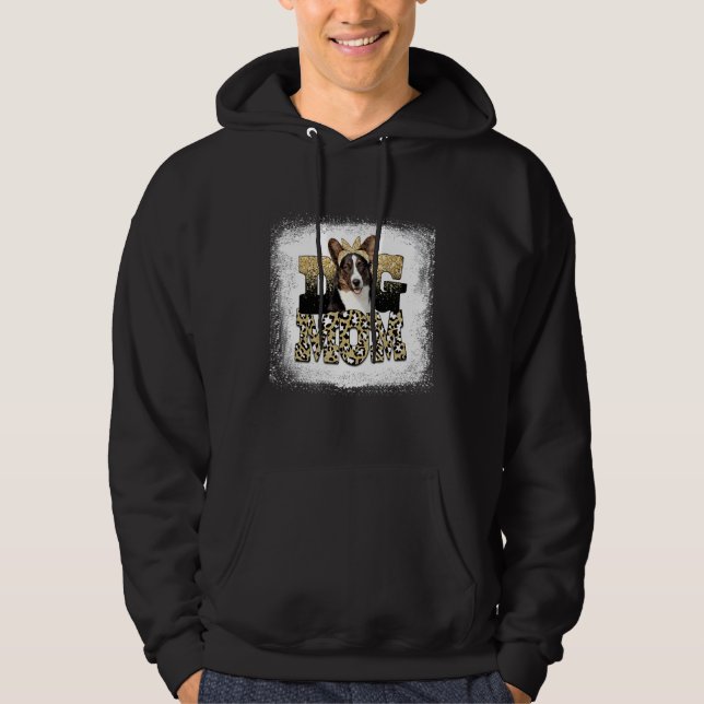 Westlicher Leopard Cardigan Welsh Corgi Mutter Mut Hoodie (Vorderseite)