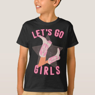 Westlicher Lets Go Girls Brautjunggesellinnen-Absc T-Shirt