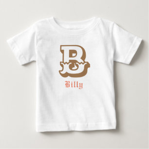 Westlicher Stolz Personalisiertes Monogramm Baby T T-shirt