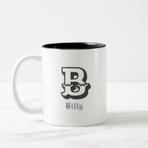 Westlicher Stolz Personalisiertes Monogramm Zweifarbige Tasse