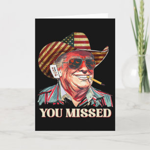 Westlicher Trump Cowboy Du Verpasst Amerikanische  Karte