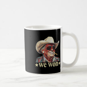 Westlicher Trump Cowboy Wir Gewannen Amerikanische Kaffeetasse