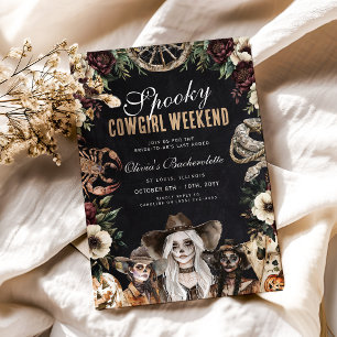 Westlicher unheimlicher Cowgirl-Junggesellinnenabs Einladung