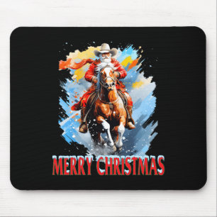 Westlicher Weihnachtsmann Frohe Weihnachten Mousepad