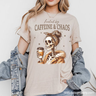 Westliches Grafik T-Shirt - Koffein und Chaos Mama Tri-Blend Shirt