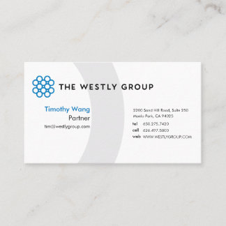 Westly | Logos-Visitenkarte Visitenkarte