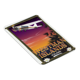 Westmännerinseln Island Reiseplakat Magnet