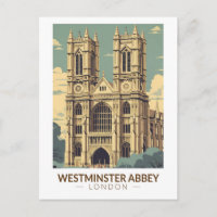 Westminster Abbey England Reise Kunst Vintage