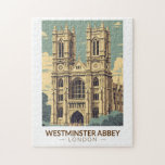Westminster Abbey England Reisen Vintag<br><div class="desc">Westminster Abbey retro Reise Design. Die Abtei Westminster,  formell die Collegiate Church of Saint Peter in Westminster genannt,  ist eine anglikanische Kirche in Westminster,  London,  England.</div>