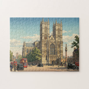 Westminster Abbey Japanischer Holzschnitt