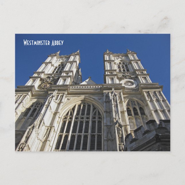 Westminster Abbey, London England Postkarte (Vorderseite)