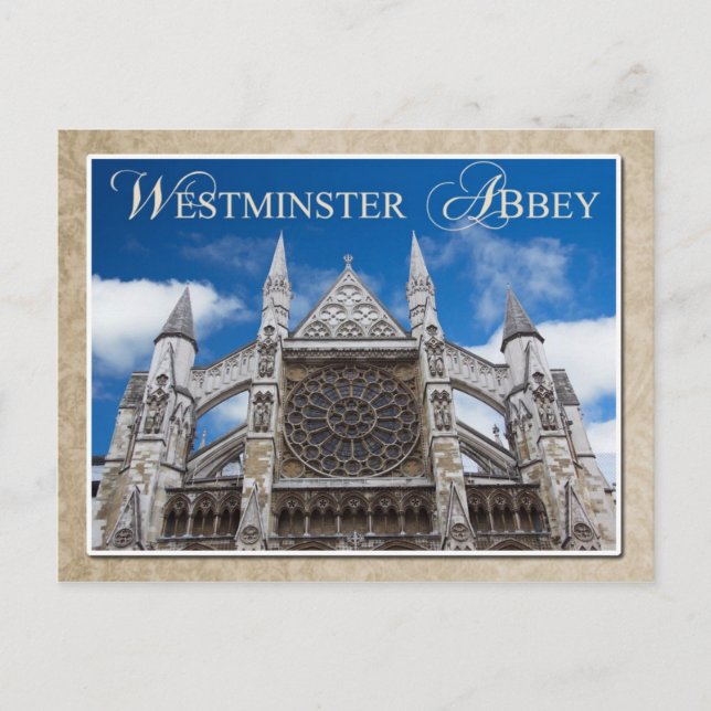 Westminster Abbey, London, England Postkarte (Vorderseite)
