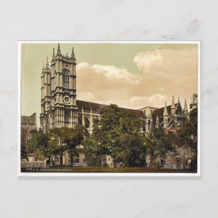 Westminster Abbey, London, Seltenes Fotochrom Postkarte
