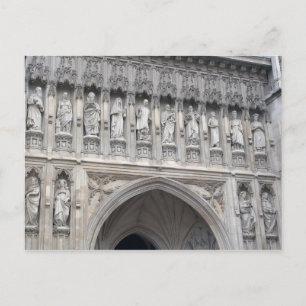 Westminster Abbey Statues - London Postkarte