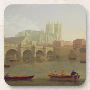 Westminster- Abbeyund Westminster-Brücke gesehen Getränkeuntersetzer