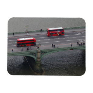 Westminster Bridge & Buses 3"x4" Magnet