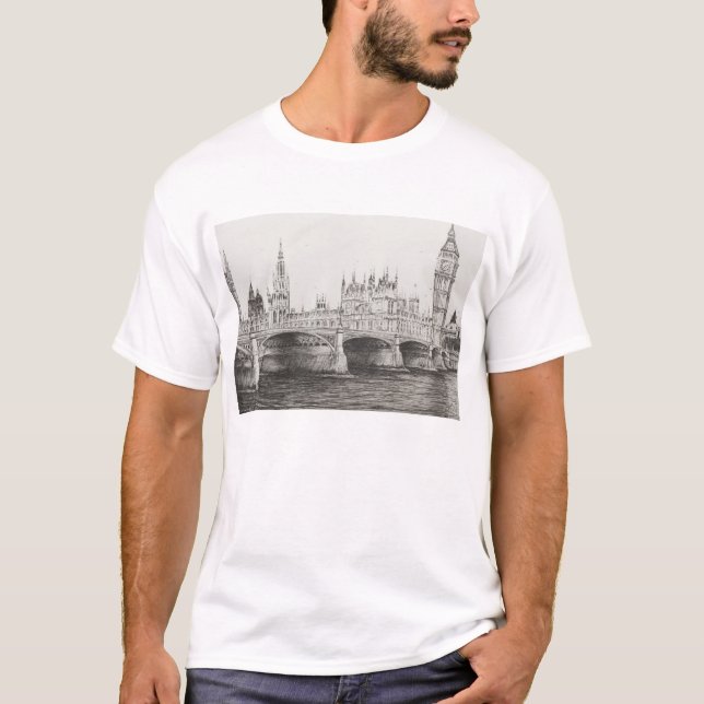 Westminster-Brücke London Großbritannien. T-Shirt (Vorderseite)