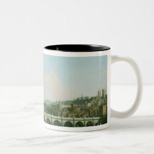 Westminster-Brücke vom Norden mit Lambeth Zweifarbige Tasse
