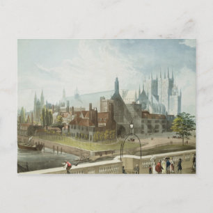Westminster Hall und Abbey Postkarte