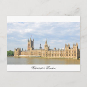 Westminster in London, Vereinigtes Königreich Postkarte