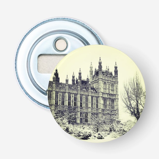 Westminster, Parlament, Winter London - Briten Flaschenöffner (Vorderseite)