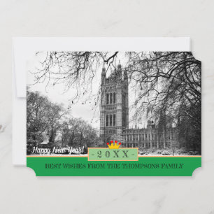 Westminster, Winter London & Happy New Year! Karte