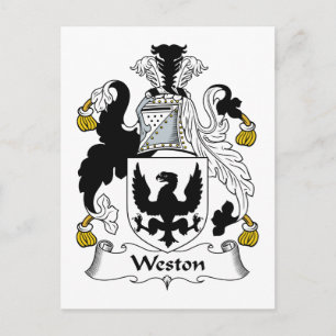 Weston Familienwappen Postkarte