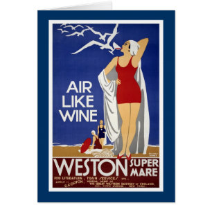 Weston-Super-Stute Vintages Reise-Plakat