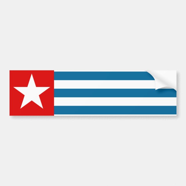 Westpapua Autoaufkleber (Vorne)
