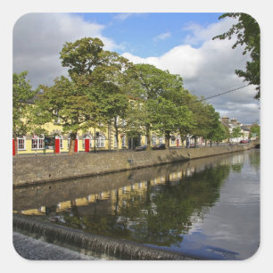 Westport, Irland. Die Stadt am Atlantik Quadratischer Aufkleber