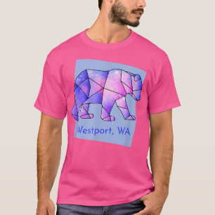 Westport WA Galaxy Bear Abstrakt geometrische Anim T-Shirt
