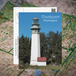 Westport, Washington Lighthouse Travel Foto Postkarte