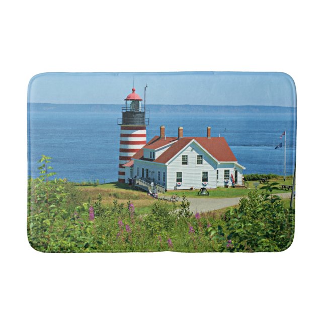WestQuoddy Hauptleuchtturm, Maine Badematte (Vorderseite)