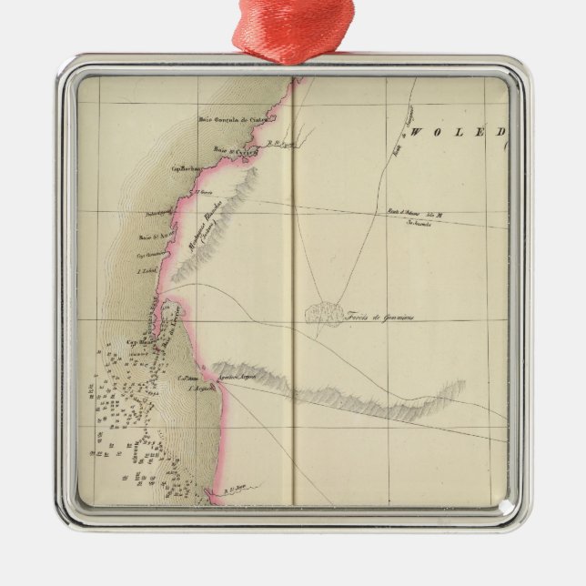 Westsahara, Afrika 12 Ornament Aus Metall (Vorne)