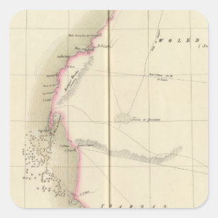 Westsahara, Afrika 12 Quadratischer Aufkleber