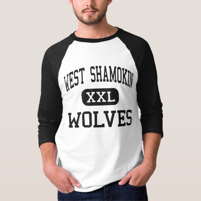WestShamokin - Wölfe - hoch - ländliches Tal T-Shirt (Vorderseite)