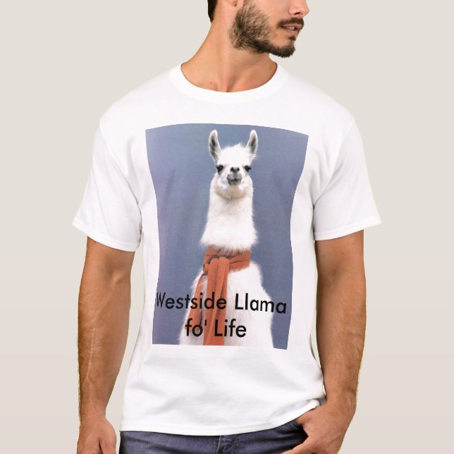 Westside-Lama fo Leben T-Shirt (Vorderseite)