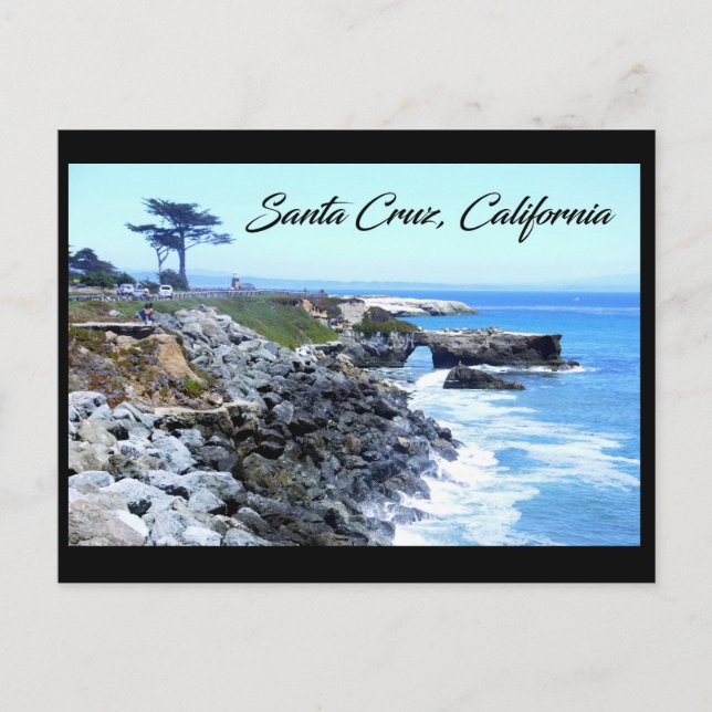 Westside Rocks, Santa Cruz, Kalifornien Postkarte (Vorderseite)