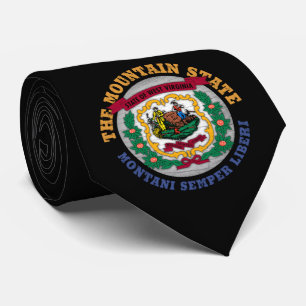 WESTVIRGINIEN BERGSTAAT FLAG KRAWATTE